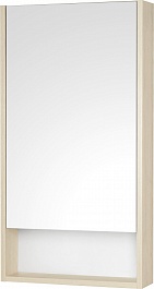 Акватон Зеркальный шкаф Сканди 45 дуб верона, белый – фотография-1